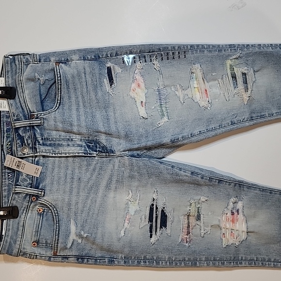 American Eagle Airflex Athletic Skinny Rainbow Parched Detail NWT Size 3… - Picture 2 of 13